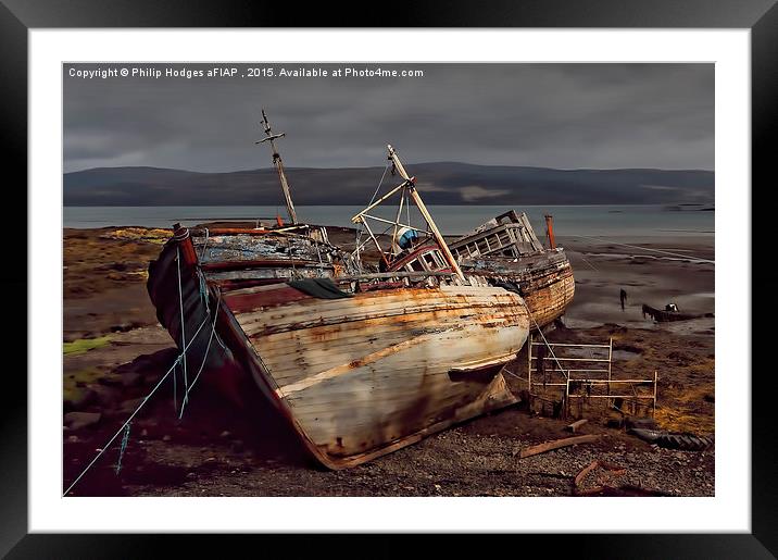  Ending Their Days Together ( Reprocessed ) Framed Mounted Print by Philip Hodges aFIAP ,
