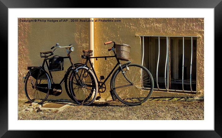 Bicycles in France  Framed Mounted Print by Philip Hodges aFIAP ,