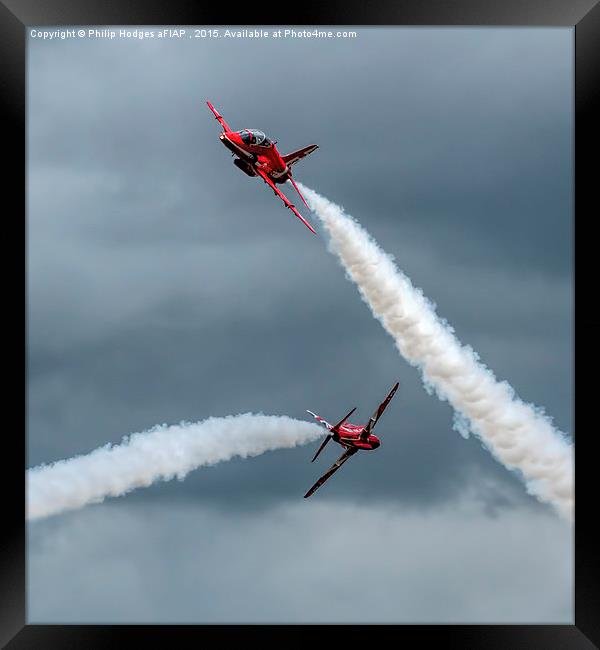  Red Arrows at Yeovilton (7)  Framed Print by Philip Hodges aFIAP ,