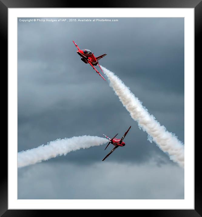  Red Arrows at Yeovilton (7)  Framed Mounted Print by Philip Hodges aFIAP ,