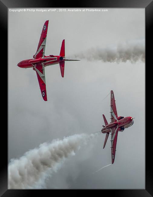   Red Arrows at Yeovilton (8) Framed Print by Philip Hodges aFIAP ,