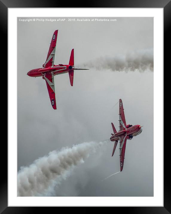   Red Arrows at Yeovilton (8) Framed Mounted Print by Philip Hodges aFIAP ,