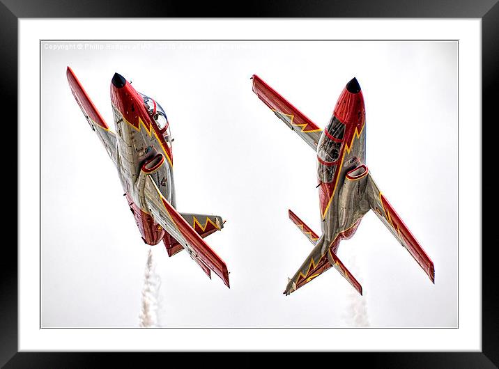 Patrulla Aguila Pair (5)  Framed Mounted Print by Philip Hodges aFIAP ,