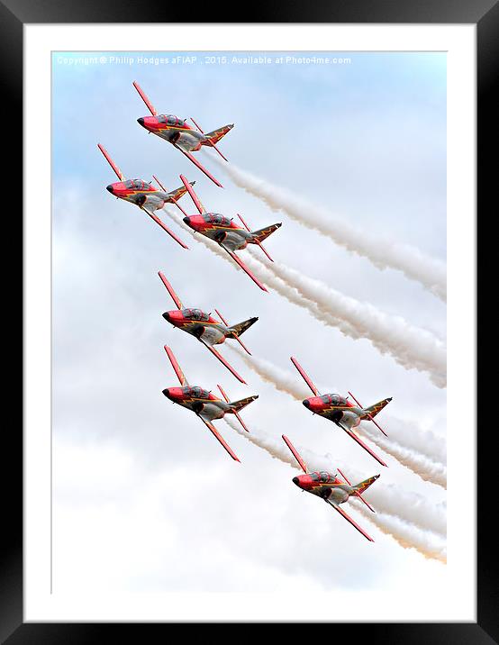  Patrulla Aguila Display Team (2) Framed Mounted Print by Philip Hodges aFIAP ,