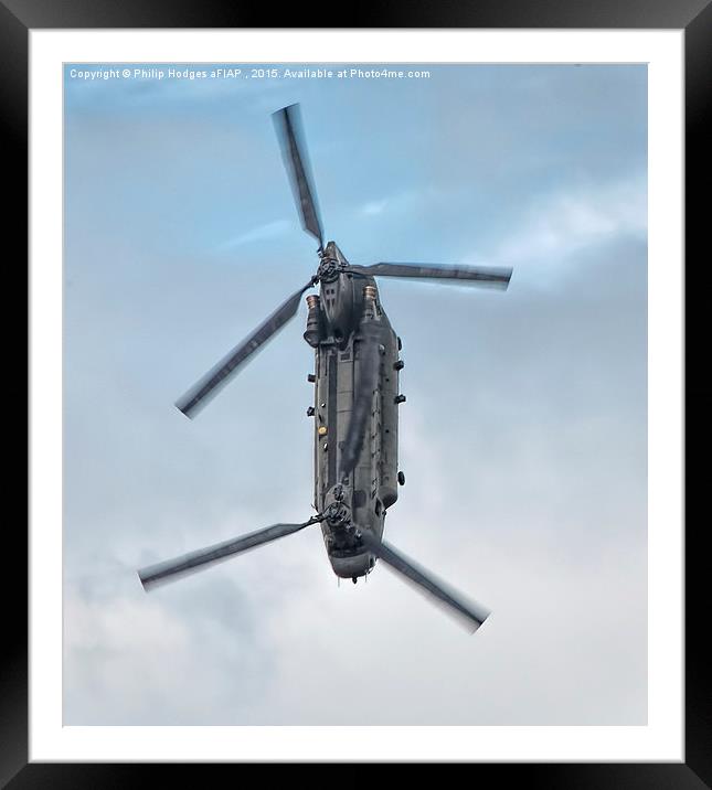  Boeing CH47 Chinook HC4 (2) Framed Mounted Print by Philip Hodges aFIAP ,