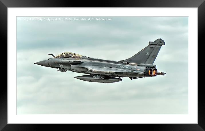 Dassault Rafale M (1)  Framed Mounted Print by Philip Hodges aFIAP ,