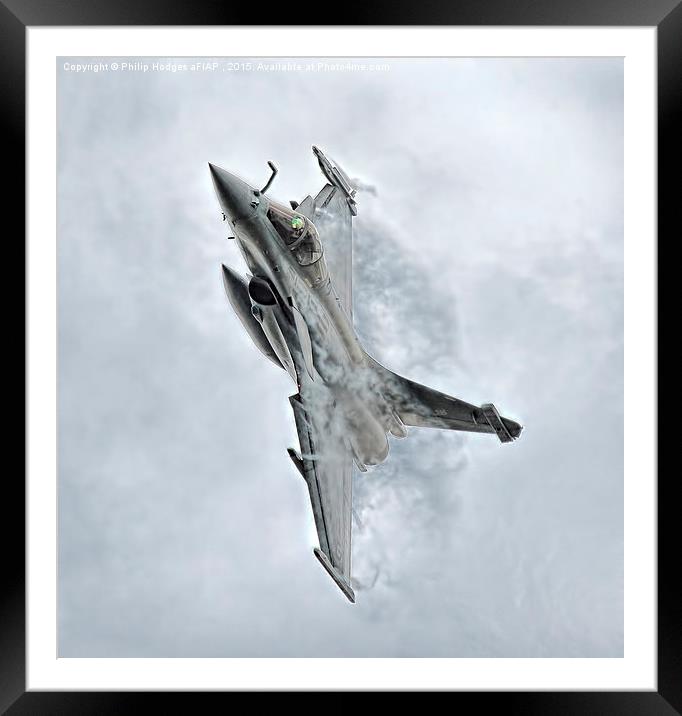Dassault Rafale M (3)   Framed Mounted Print by Philip Hodges aFIAP ,