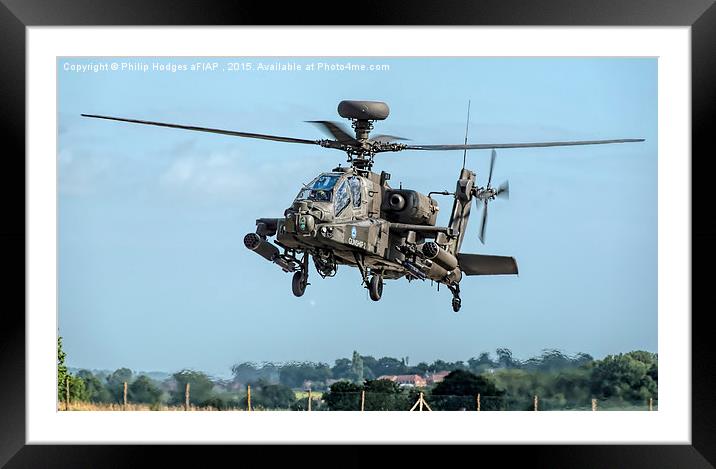 Apache AH1 (1)  Framed Mounted Print by Philip Hodges aFIAP ,