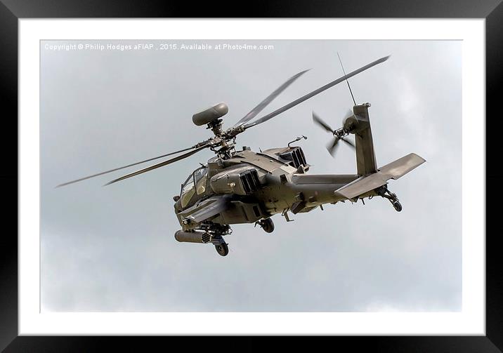  Apache AH1 (3) Framed Mounted Print by Philip Hodges aFIAP ,