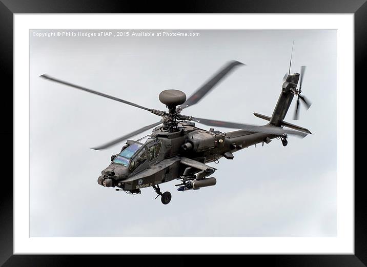 Apache AH1 (4)   Framed Mounted Print by Philip Hodges aFIAP ,