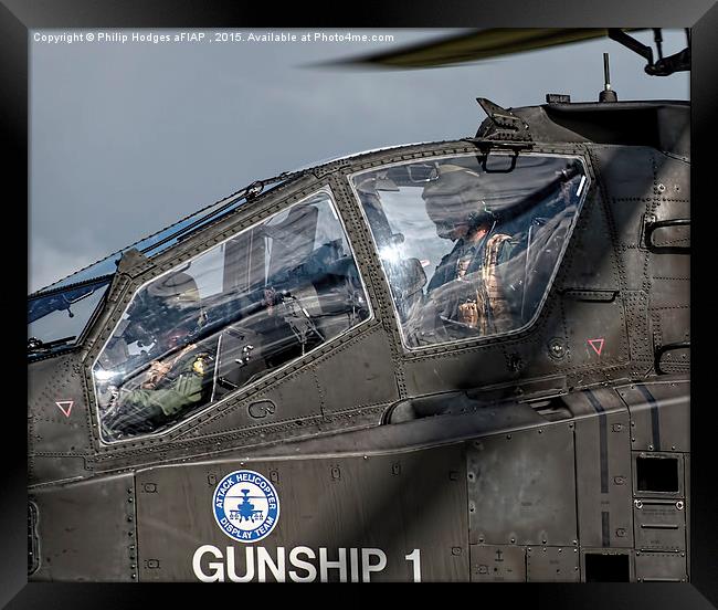 Apache AH1 Cabin Close-up (1)  Framed Print by Philip Hodges aFIAP ,
