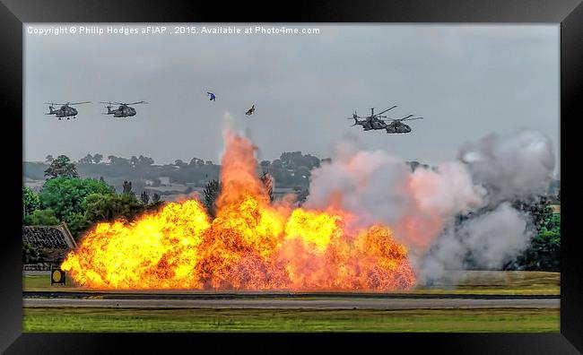 Yeovilton Airshow Commando Assault 2015 (2)  Framed Print by Philip Hodges aFIAP ,