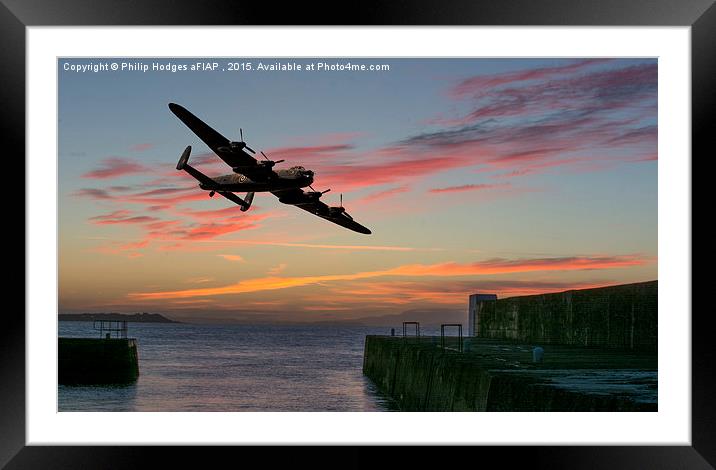 Sunset Lancaster Framed Mounted Print by Philip Hodges aFIAP ,