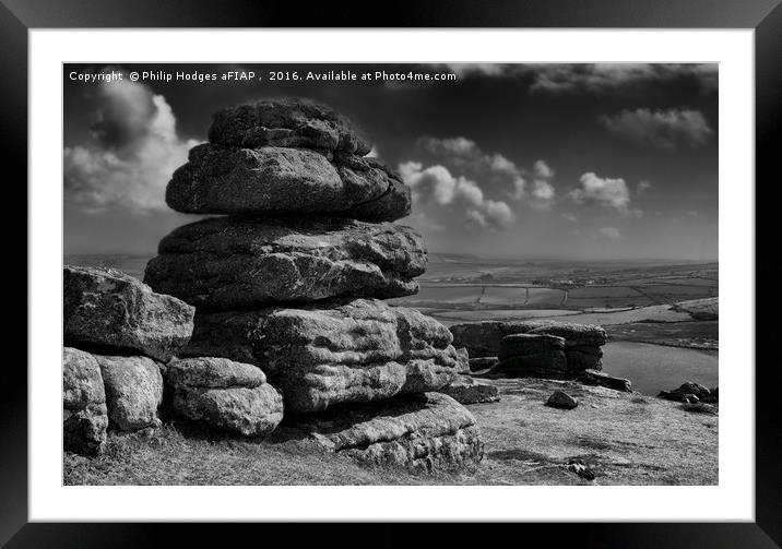 Rock Sentinel Framed Mounted Print by Philip Hodges aFIAP ,