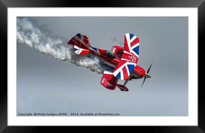 Pitts Special G-EWIZ Framed Mounted Print by Philip Hodges aFIAP ,