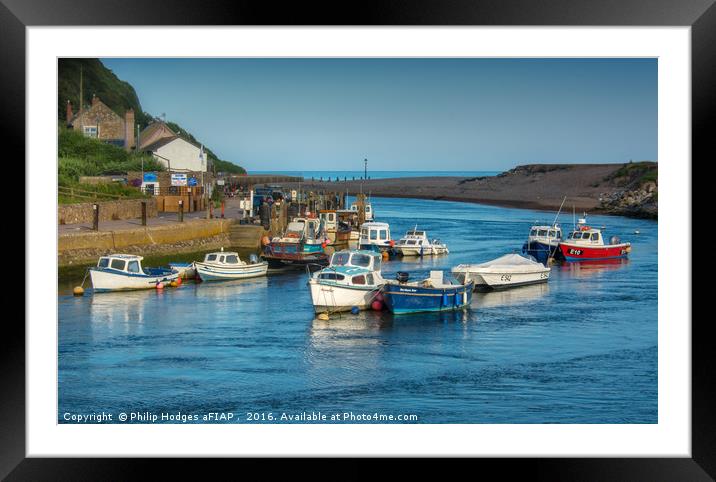 Axmouth Estuary Framed Mounted Print by Philip Hodges aFIAP ,