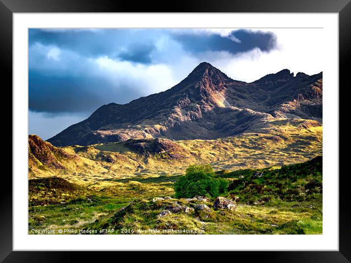 Rugged Skye Framed Mounted Print by Philip Hodges aFIAP ,