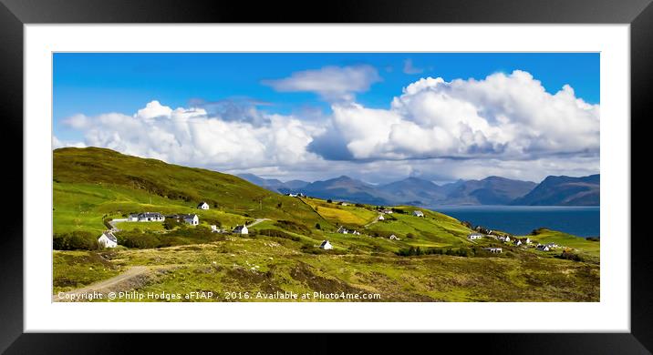 Isle of Skye looking to the mainland Framed Mounted Print by Philip Hodges aFIAP ,