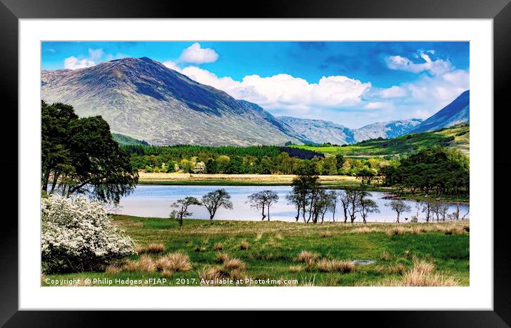 Loch Awe, East  Framed Mounted Print by Philip Hodges aFIAP ,