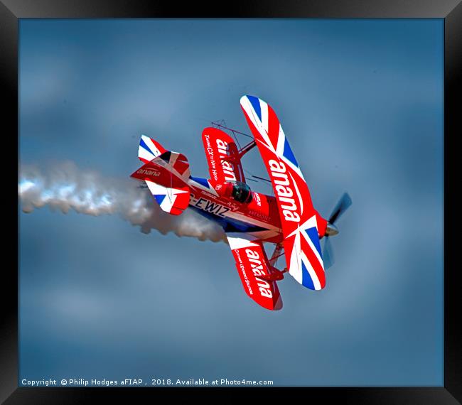 Pitts Special G-EWIZ 2018 Framed Print by Philip Hodges aFIAP ,