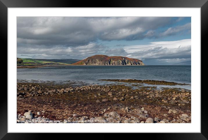 The Island of Davaar Framed Mounted Print by Philip Hodges aFIAP ,