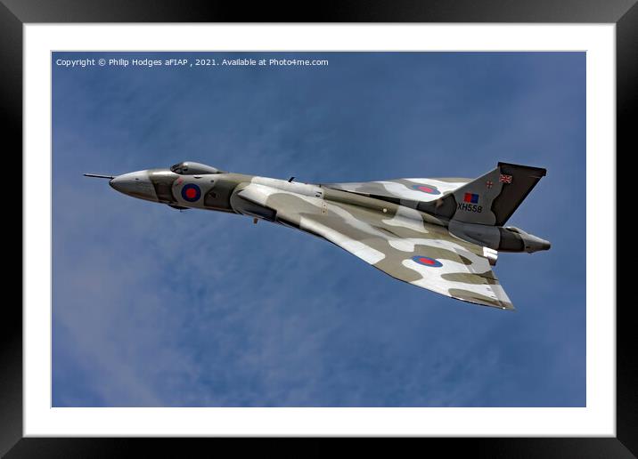 Avro Vulcan XH558 Framed Mounted Print by Philip Hodges aFIAP ,