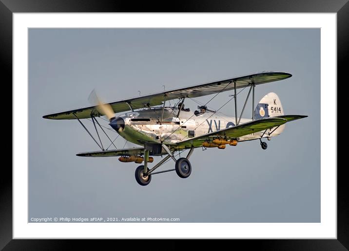 Hawker Hind Framed Mounted Print by Philip Hodges aFIAP ,