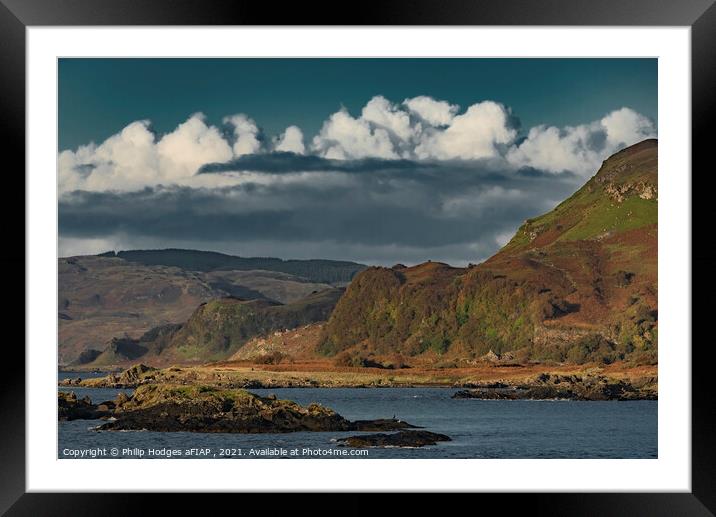 Southern coast of Mull Framed Mounted Print by Philip Hodges aFIAP ,
