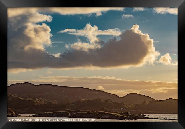 Clouds Over Mull Framed Print by Philip Hodges aFIAP ,