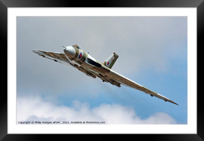 Majestic Vulcan Framed Mounted Print by Philip Hodges aFIAP ,