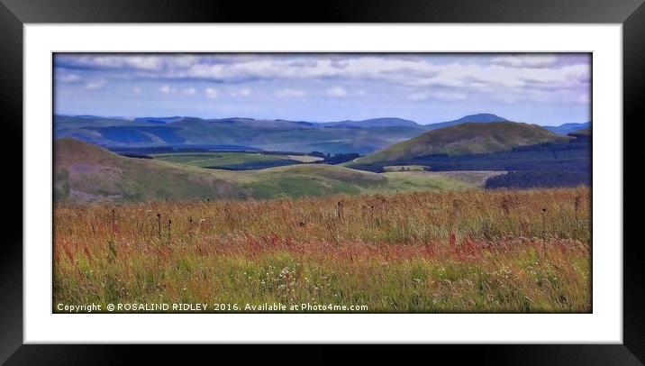 "ACROSS THE MISTY MOUNTAINS" Framed Mounted Print by ROS RIDLEY