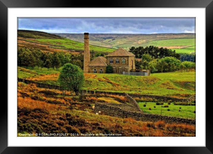 "RENOVATED LEAD MINE BLANCHLAND MOOR" Framed Mounted Print by ROS RIDLEY