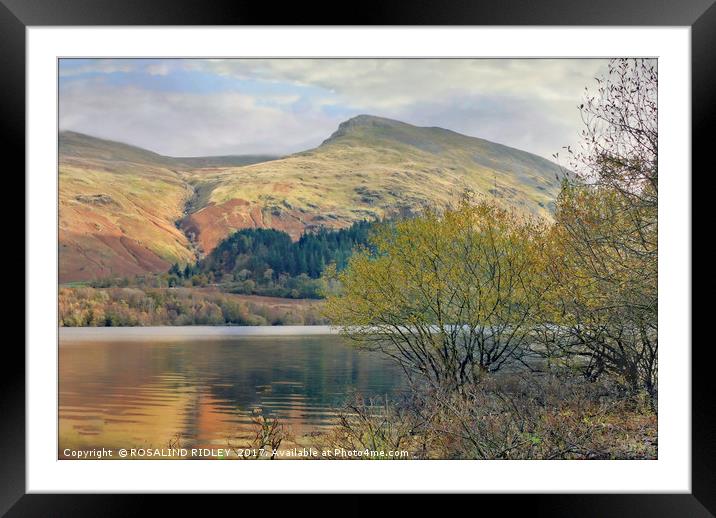 "Helvellyn" Framed Mounted Print by ROS RIDLEY