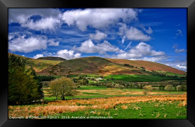 "Cloud reflections in Cumbria" Framed Print by ROS RIDLEY