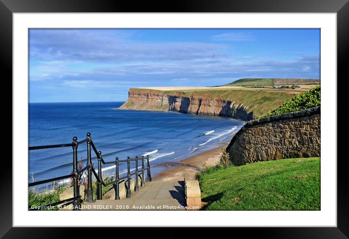 "Saltburn-by-the-sea" Framed Mounted Print by ROS RIDLEY