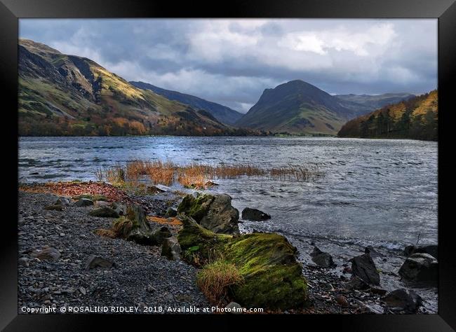 "Storm clouds gather at Buttermere" Framed Print by ROS RIDLEY