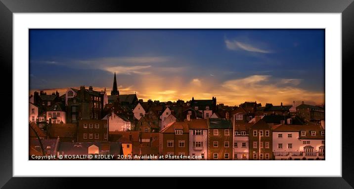 "Lighting Up Whitby" Framed Mounted Print by ROS RIDLEY