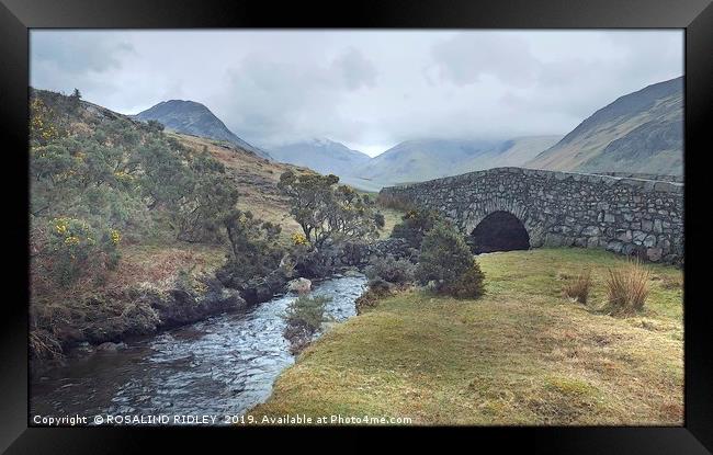 "Misty day in Wasdale valley" Framed Print by ROS RIDLEY