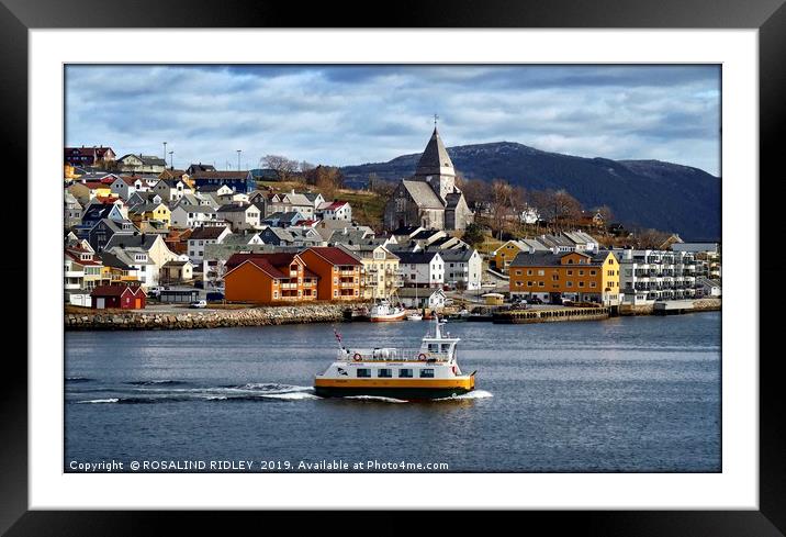 "Sea patrol at Kristiansund Norway" Framed Mounted Print by ROS RIDLEY