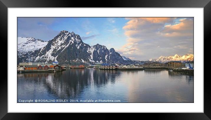 "Svolvaer Norway" Framed Mounted Print by ROS RIDLEY