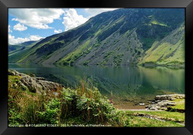 "Early morning reflections at Wastwater" Framed Print by ROS RIDLEY