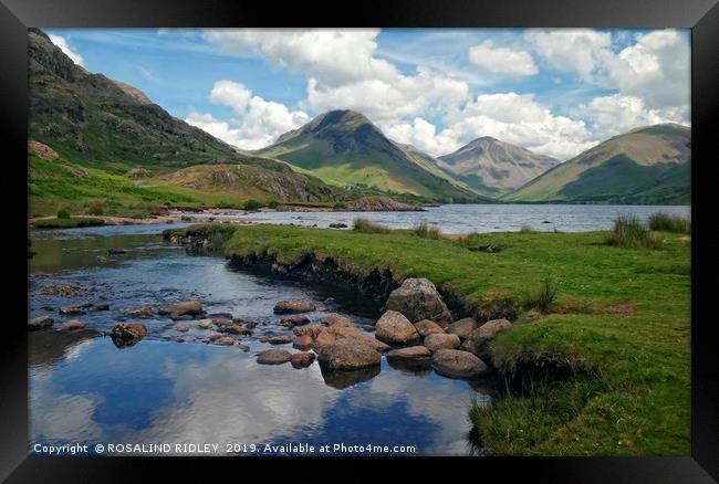 "Cloud reflections at Wastwater 2" Framed Print by ROS RIDLEY
