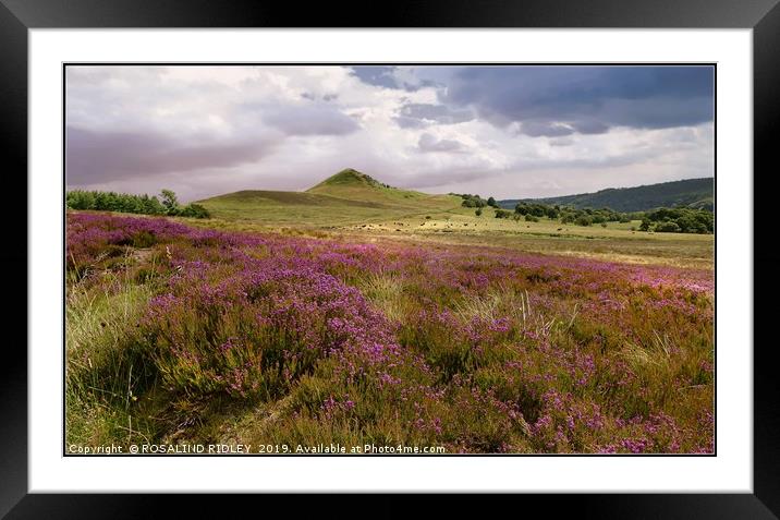 "Stormy skies over the moors" Framed Mounted Print by ROS RIDLEY