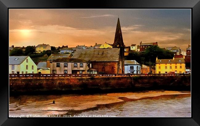 Lights out at Maryport Framed Print by ROS RIDLEY