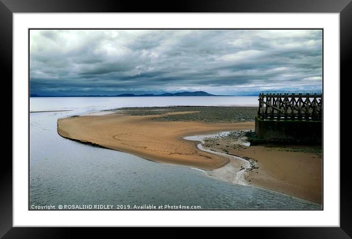 "Storm clouds over the Solway" Framed Mounted Print by ROS RIDLEY