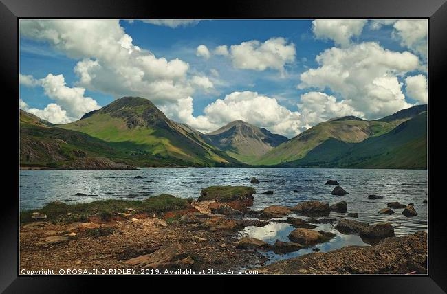 "Afternoon shadows at Wastwater" Framed Print by ROS RIDLEY