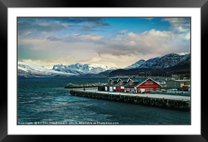 "Nesna Norway" Framed Mounted Print by ROS RIDLEY