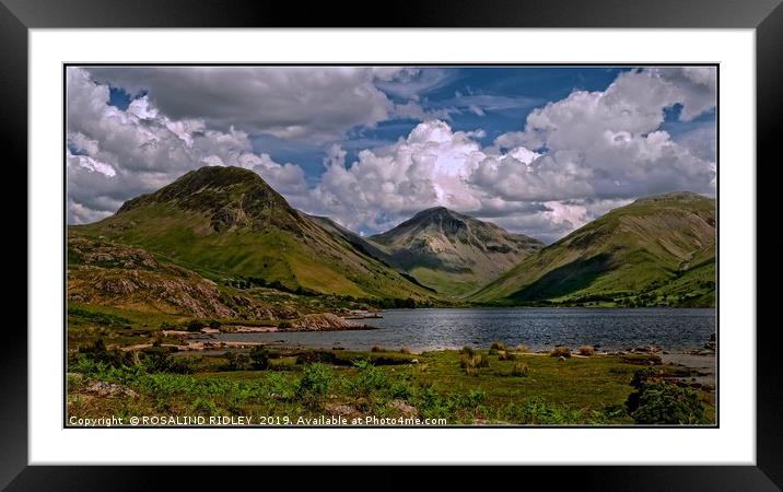 "Clouds over Wastwater" Framed Mounted Print by ROS RIDLEY