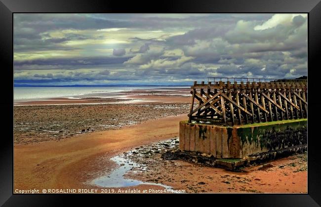 "Maryport Breakwater" Framed Print by ROS RIDLEY