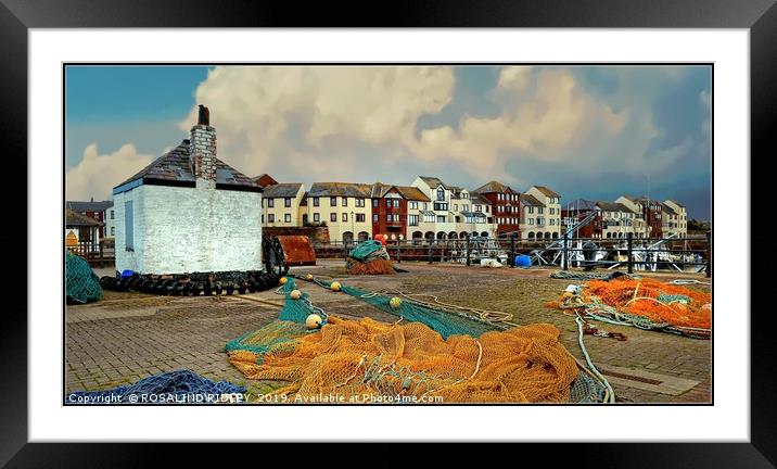 "Colourful fishing nets"2 Framed Mounted Print by ROS RIDLEY